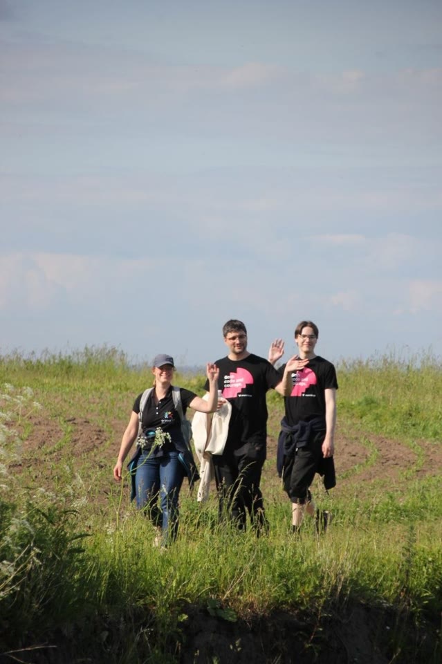 Hiking outdoors